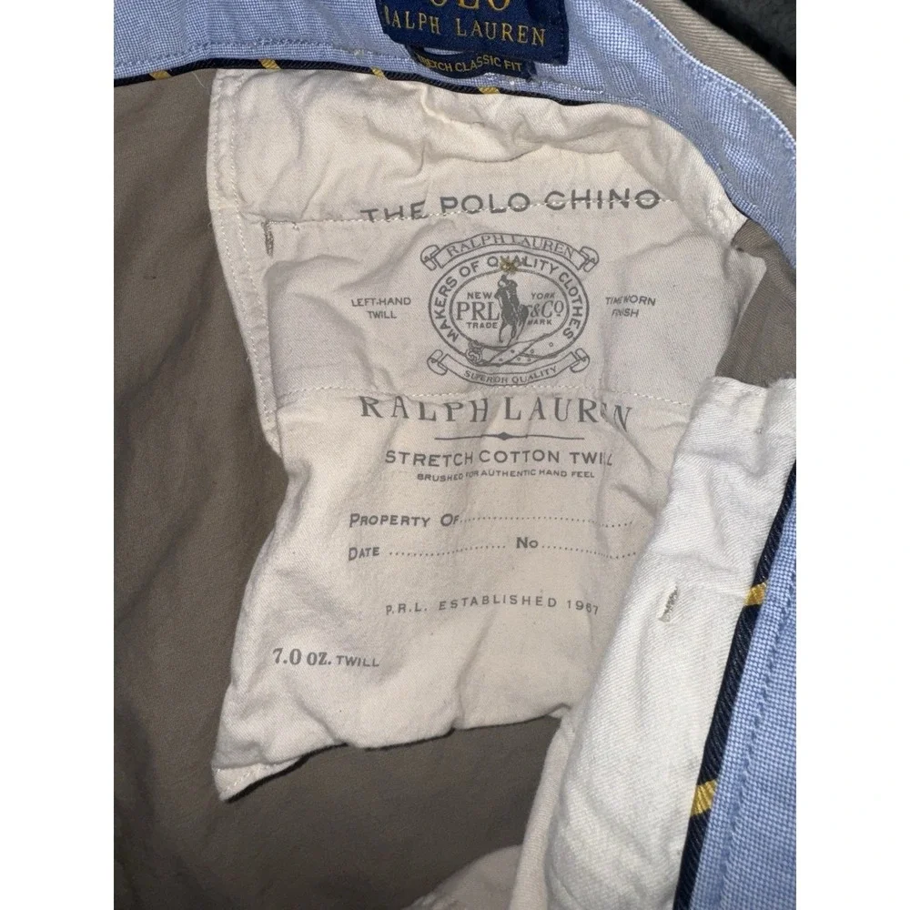 Polo‎ Ralph Lauren Chino Shorts 40x8 Pony Logo Twill Stretch Classic Fit Preppy